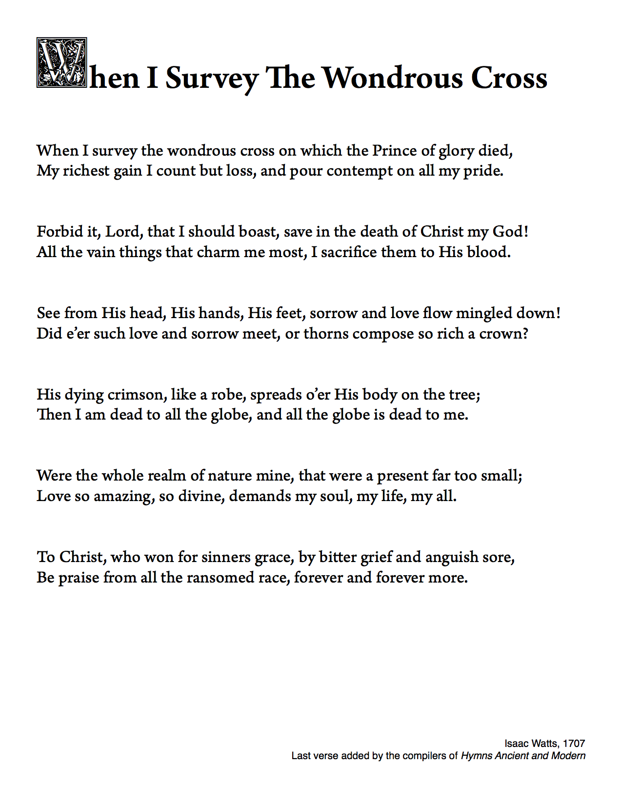 When I Survey The Wondrous Cross (png)