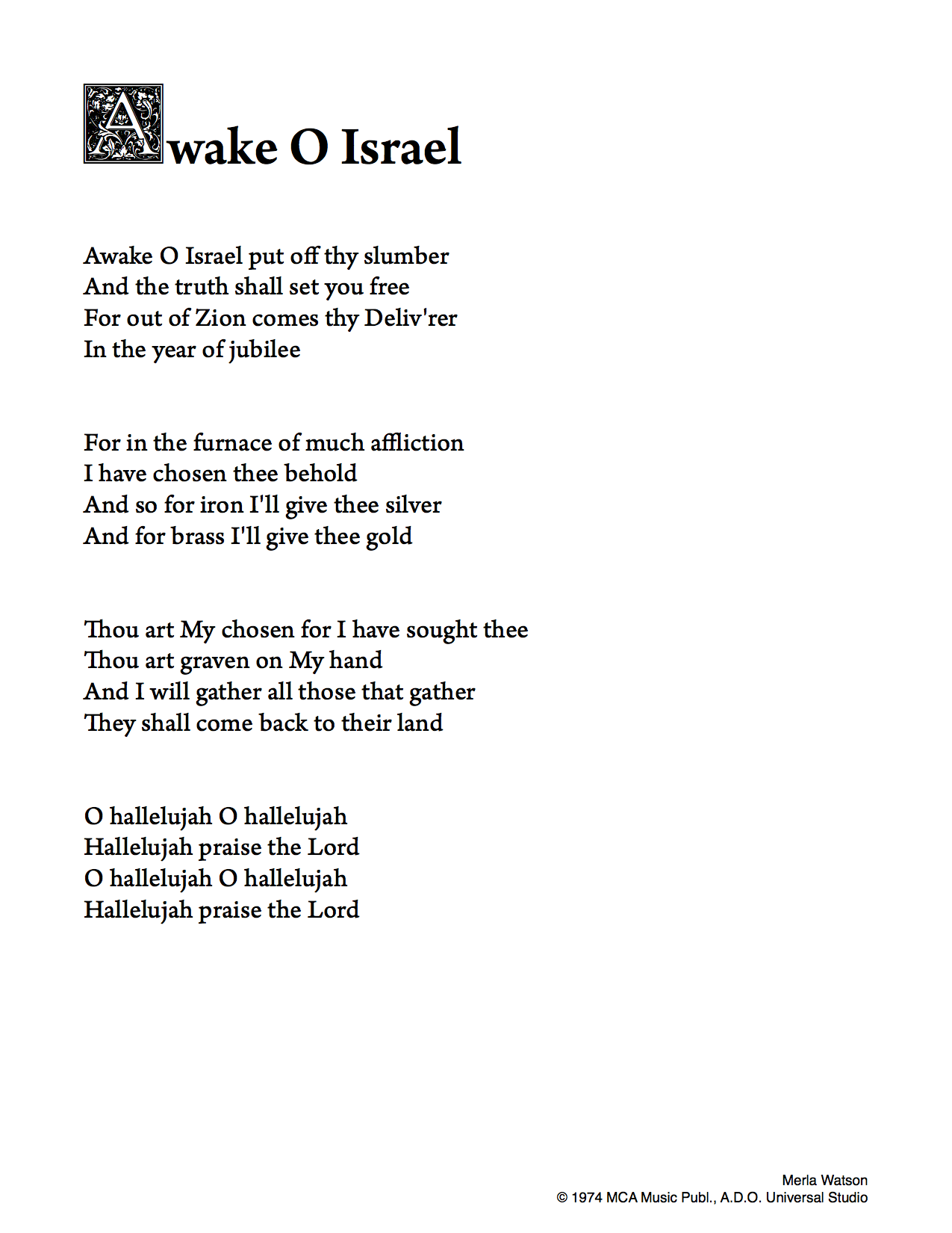 Awake O Israel (png)